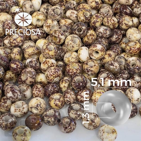 Preciosa Rocailles 4/0 5,1 mm Braun 66209 50 g