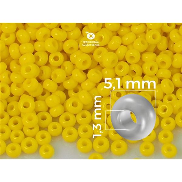 Preciosa Rocailles 4/0 5,1 mm Gelb (83110) 20 g