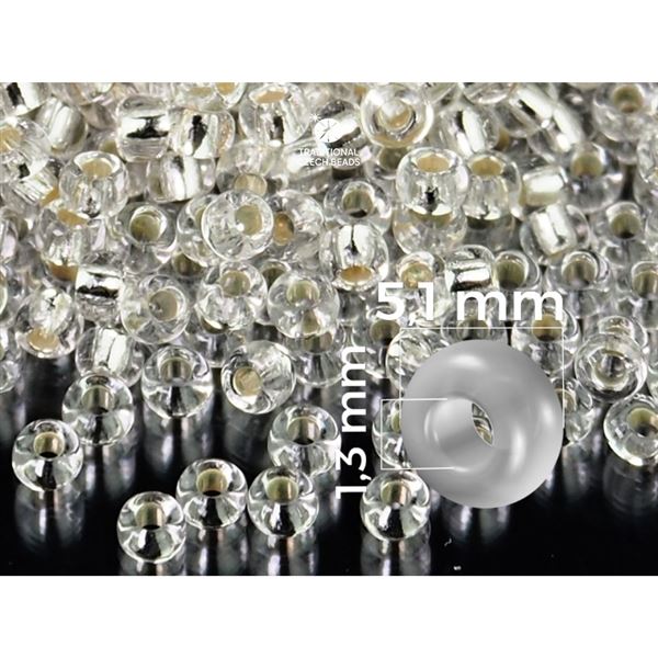 Preciosa Rocailles 4/0 5,1 mm Klar (78102) 20 g