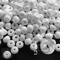 Preciosa Rocailles 5/0 4,6 mm Weiß 46102 50 g