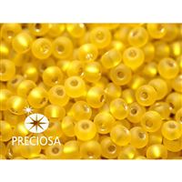 Preciosa Rocailles 5/0 4,6 mm Gelb MATT (87010) 20 g