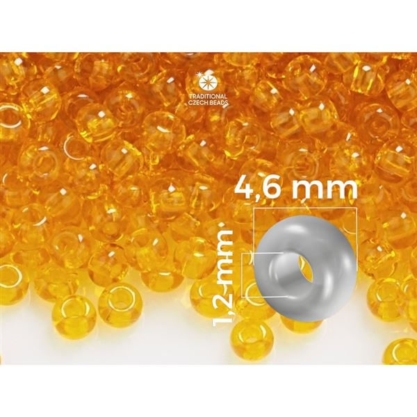 Preciosa Rocailles 5/0 4,6 mm Orange (80060) 20 g