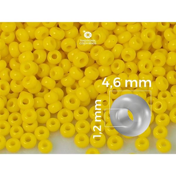 Preciosa Rocailles 5/0 4,6 mm Gelb (83110) 20 g