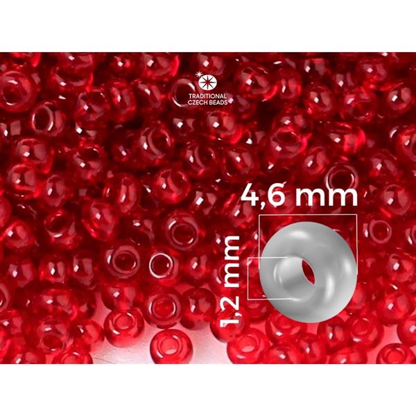 Preciosa Rocailles 5/0 4,6 mm Rot (90090) 20 g