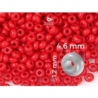 Preciosa Rocailles 5/0 4,6 mm Rot (93190) 20 g