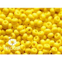 Preciosa Rocailles 6/0 4,1 mm Gelb MATT (83110) 20 g