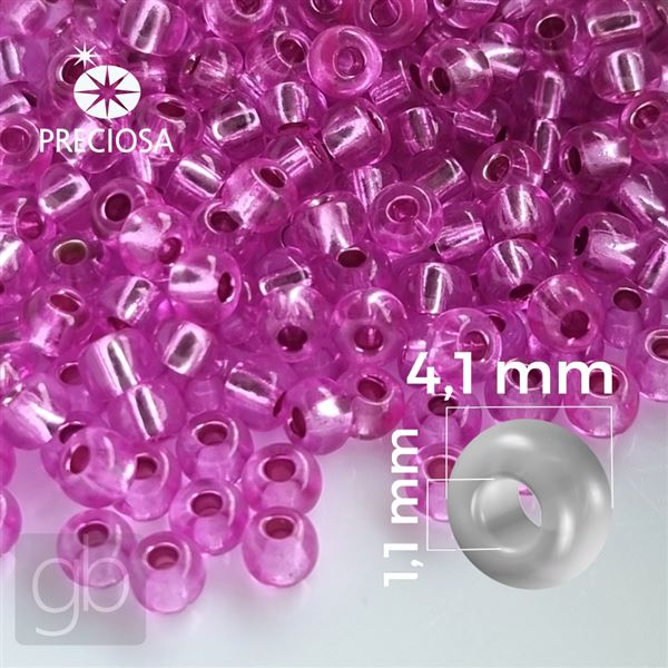 Preciosa Rocailles 6/0 4,1 mm Rosa 18225 20 g
