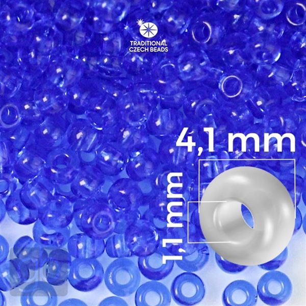 Preciosa Rocailles 6/0 4,1 mm Blau 30050 20 g