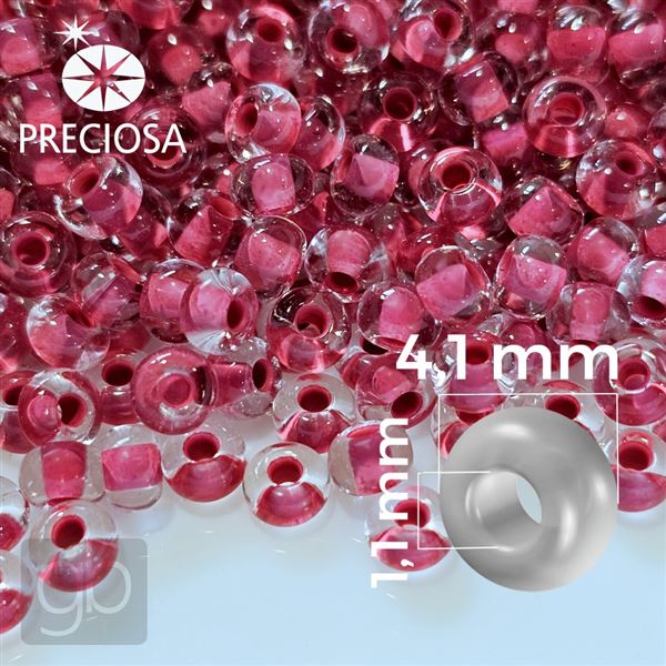 Preciosa Rocailles 6/0 4,1 mm Rosa 38698 50 g
