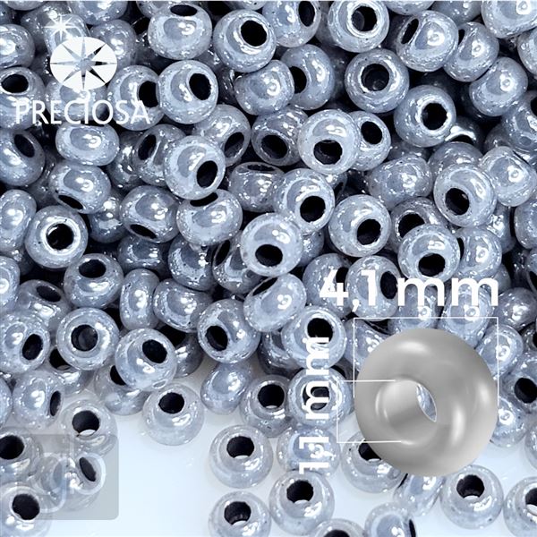 Preciosa Rocailles 6/0 4,1 mm Grau 37342 50 g