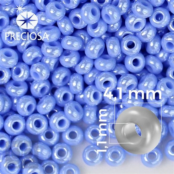 Preciosa Rocailles 6/0 4,1 mm Blau 38020 50 g
