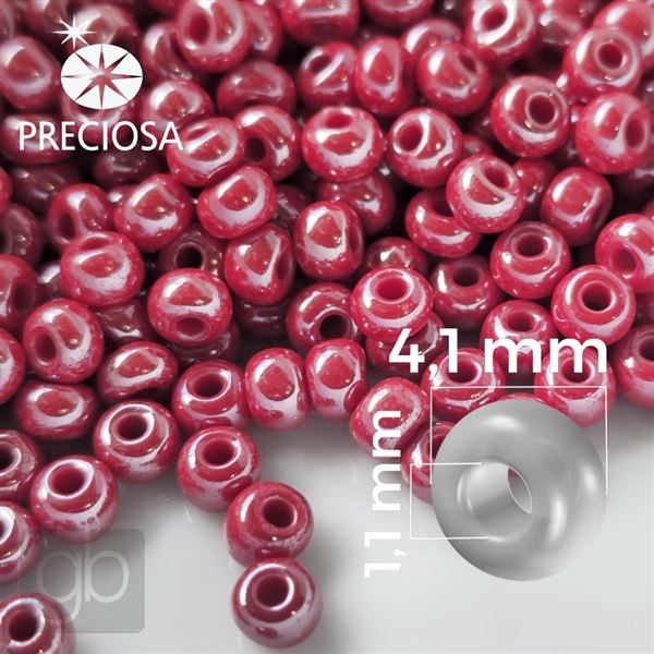 Preciosa Rocailles 6/0 4,1 mm Rot 98190 50 g