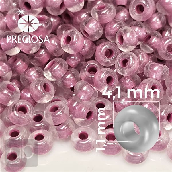 Preciosa Rocailles 6/0 4,1 mm Rosa 38626 50 g