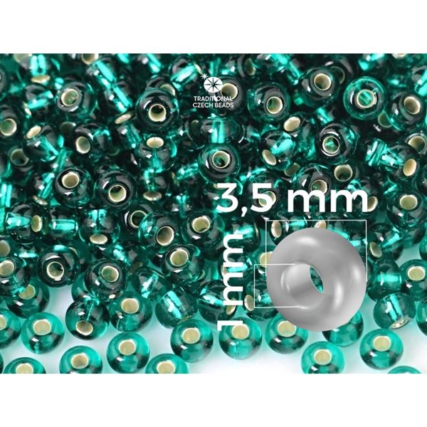 Preciosa Rocailles 7/0 3,5 mm Gr�n (57710) 20 g