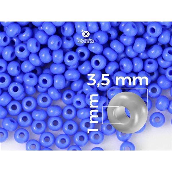 Preciosa Rocailles 7/0 3,5 mm Blau (33040) 20 g