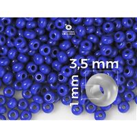 Preciosa Rocailles 7/0 3,5 mm Blau (33050) 20 g