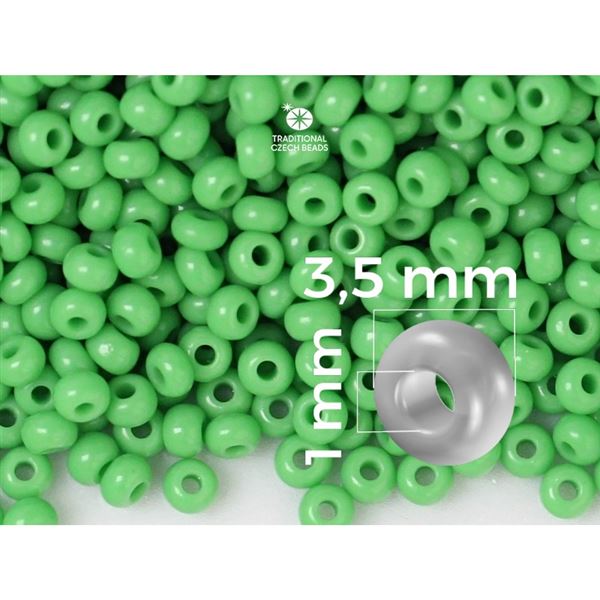 Preciosa Rocailles 7/0 3,5 mm Gr�n (53210) 20 g