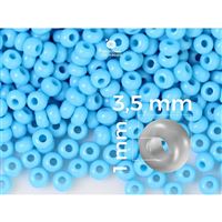 Preciosa Rocailles 7/0 3,5 mm Blau (63020) 20 g