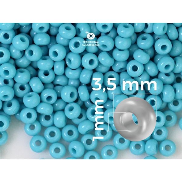 Preciosa Rocailles 7/0 3,5 mm Blau (63030) 20 g