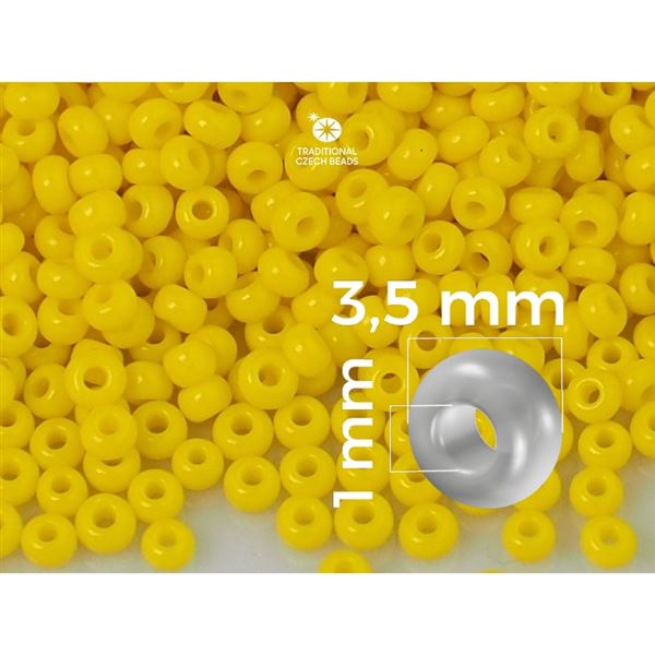 Preciosa Rocailles 7/0 3,5 mm Gelb (83110) 20 g