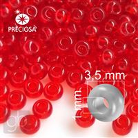 Preciosa Rocailles 7/0 3,5 mm Rot 90070 20 g