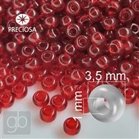 Preciosa Rocailles 7/0 3,5 mm Rot (90090) 20 g