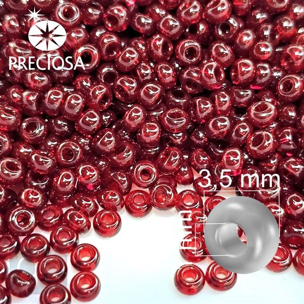 Preciosa Rocailles 7/0 3,5 mm Rot 90120 20 g