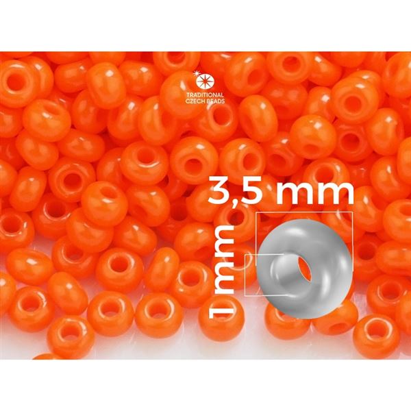 Preciosa Rocailles 7/0 3,5 mm Orange (93140) 20 g