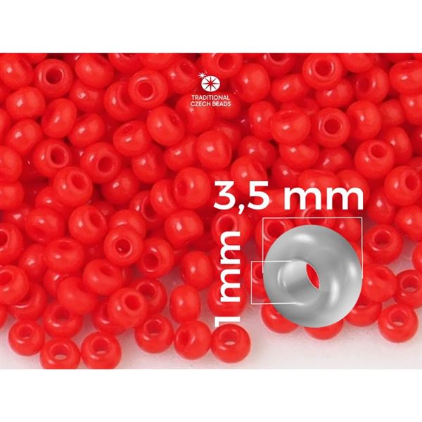 Preciosa Rocailles 7/0 3,5 mm Rot (93170) 20 g