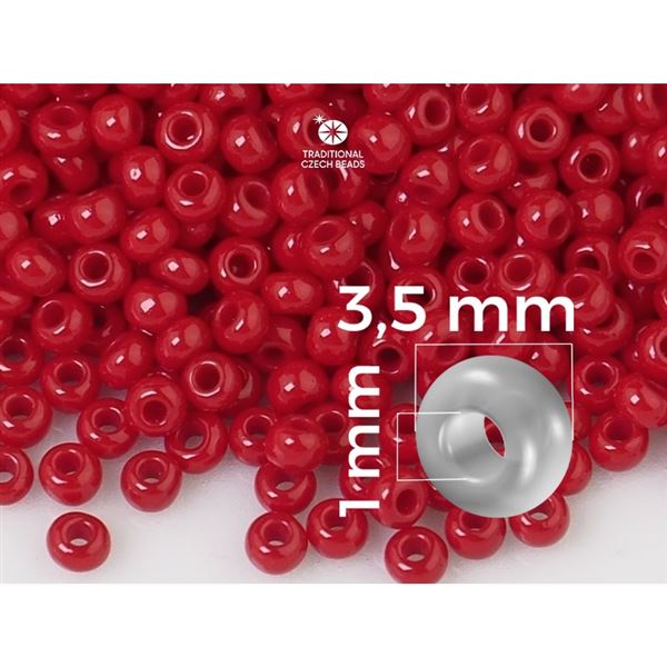 Preciosa Rocailles 7/0 3,5 mm Rot (93210) 20 g