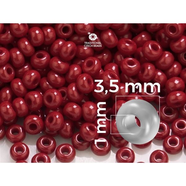 Preciosa Rocailles 7/0 3,5 mm Rot (93310) 20 g