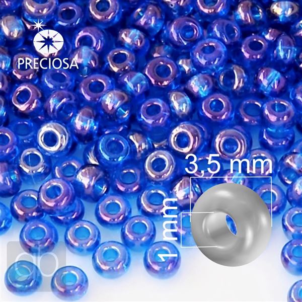 Preciosa Rocailles 7/0 3,5 mm Blau (31050) 20 g