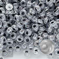 Preciosa Rocailles 8/0 2,9 mm Grau 38642 50 g