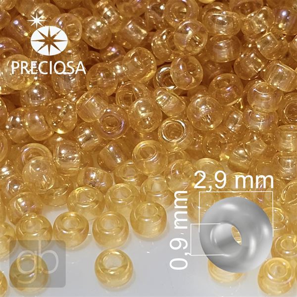 Preciosa Rocailles 8/0 2,9 mm Gelb 11050 50 g