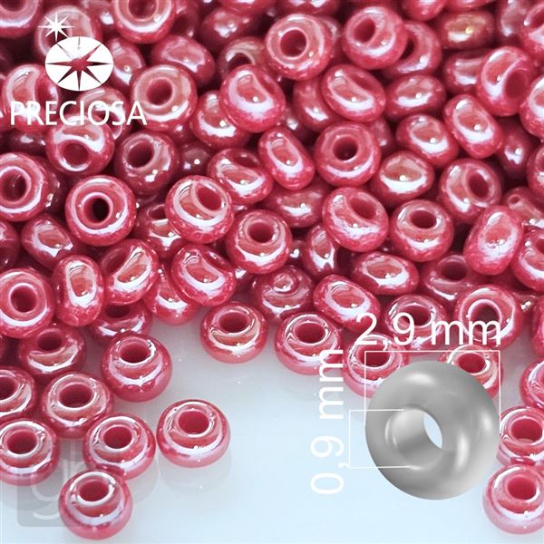 Preciosa Rocailles 8/0 2,9 mm Rot 98190 50 g