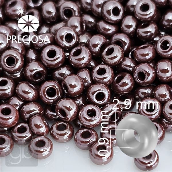 Preciosa Rocailles 8/0 2,9 mm Braun 18600 50 g