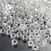 Preciosa Rocailles 8/0 2,9 mm Klar 48102 50 g