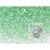 Preciosa STRIPED 8/0 2,9 mm Klar Grün 00851 50 g