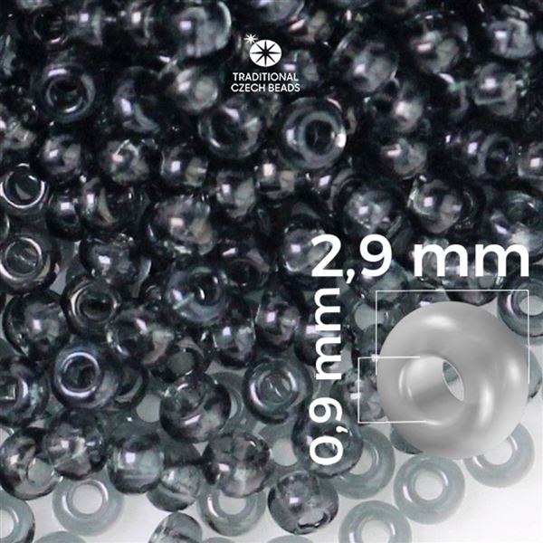 Preciosa Rocailles 8/0 2,9 mm Grau 40010 50 g