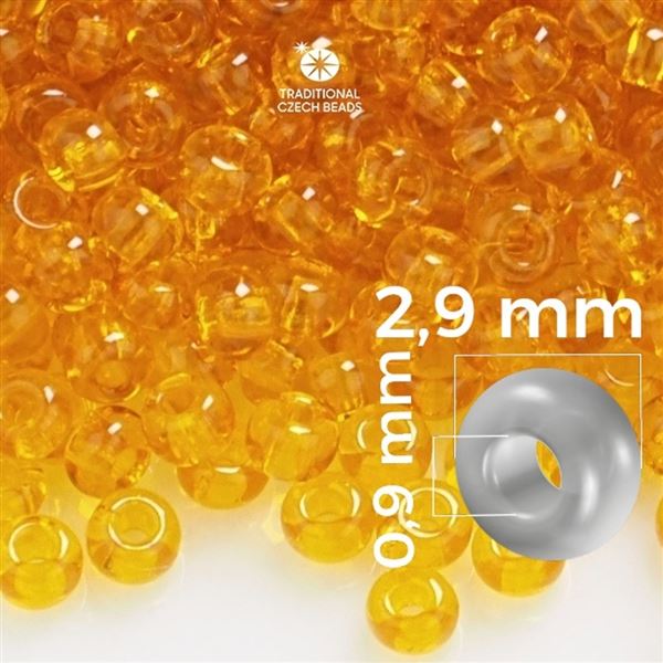 Preciosa Rocailles 8/0 2,9 mm Orange 80060 50 g