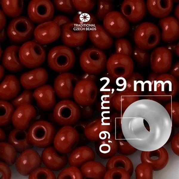 Preciosa Rocailles 8/0 2,9 mm Braun 93300 50 g