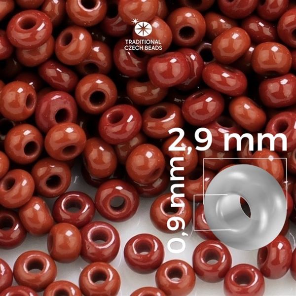 Preciosa Rocailles 8/0 2,9 mm Braun 13600 50 g