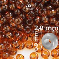 Preciosa Rocailles 8/0 2,9 mm Braun 10110 50 g