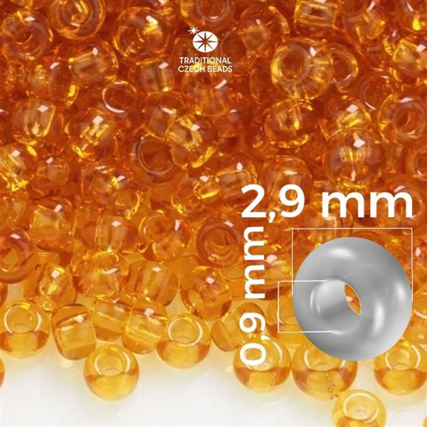 Preciosa Rocailles 8/0 2,9 mm Braun 10070 50 g