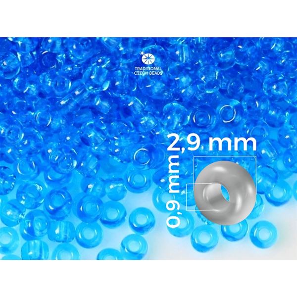 Preciosa Rocailles 8/0 2,9 mm Blau (60030) 50 g