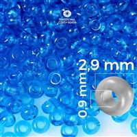 Preciosa Rocailles 8/0 2,9 mm Blau 60150 50 g