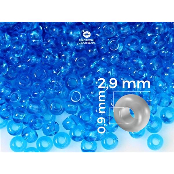 Preciosa Rocailles 8/0 2,9 mm Blau (60150) 50 g