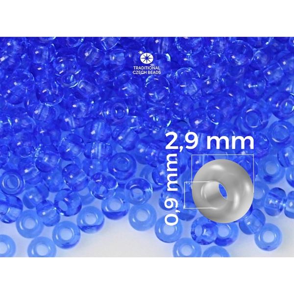 Preciosa Rocailles 8/0 2,9 mm Blau (30030) 50 g