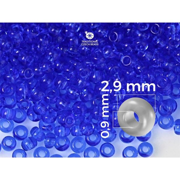 Preciosa Rocailles 8/0 2,9 mm Blau (30050) 50 g
