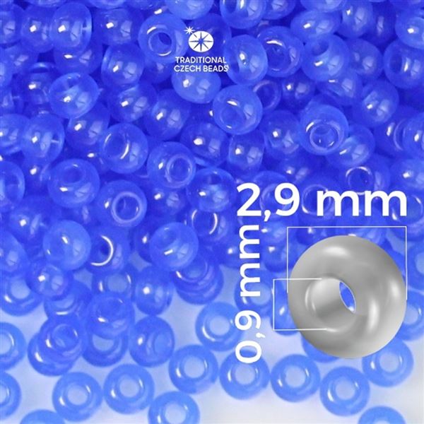 Preciosa Rocailles 8/0 2,9 mm Blau 32010 50 g